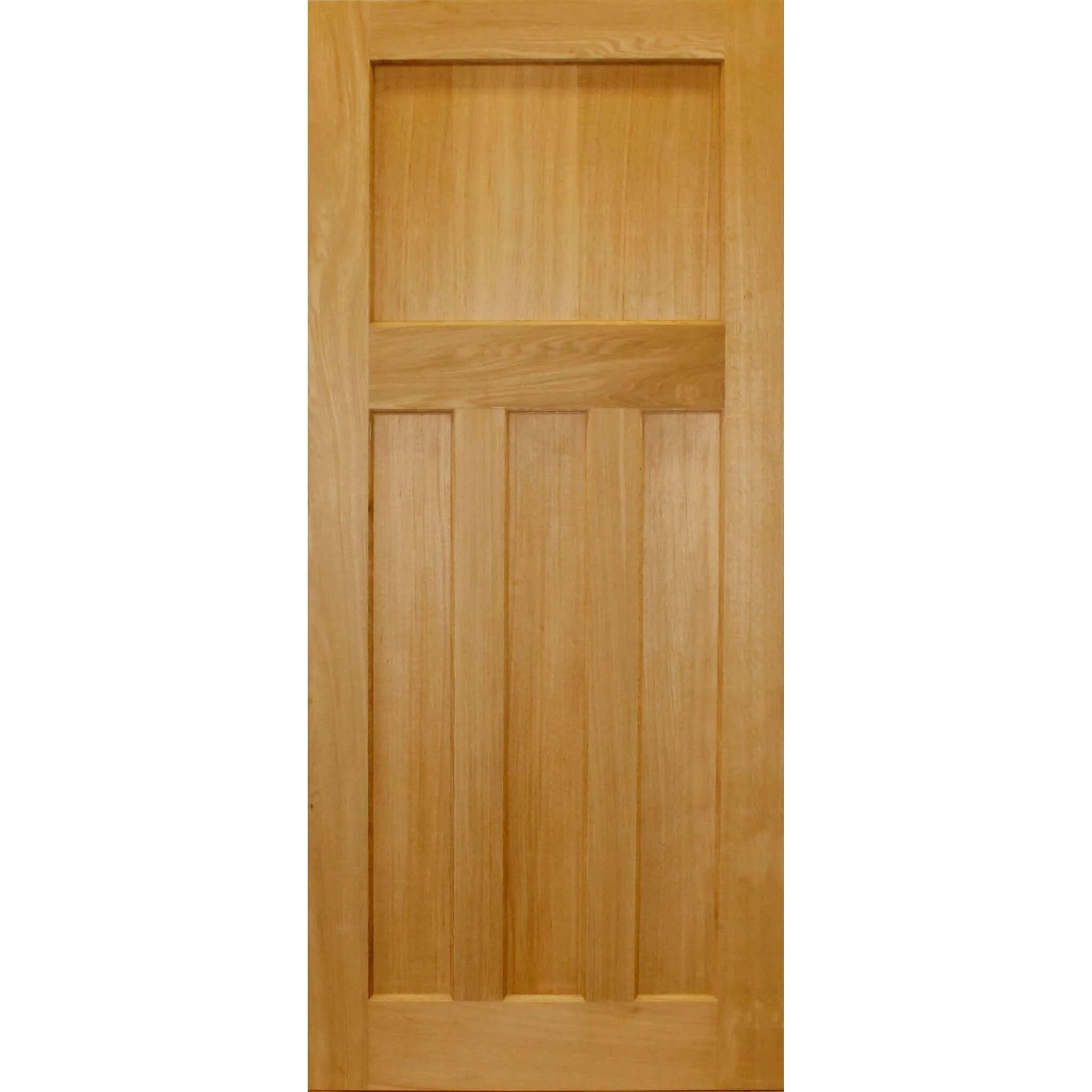 1930's Style Panelled Oak Veneer Door