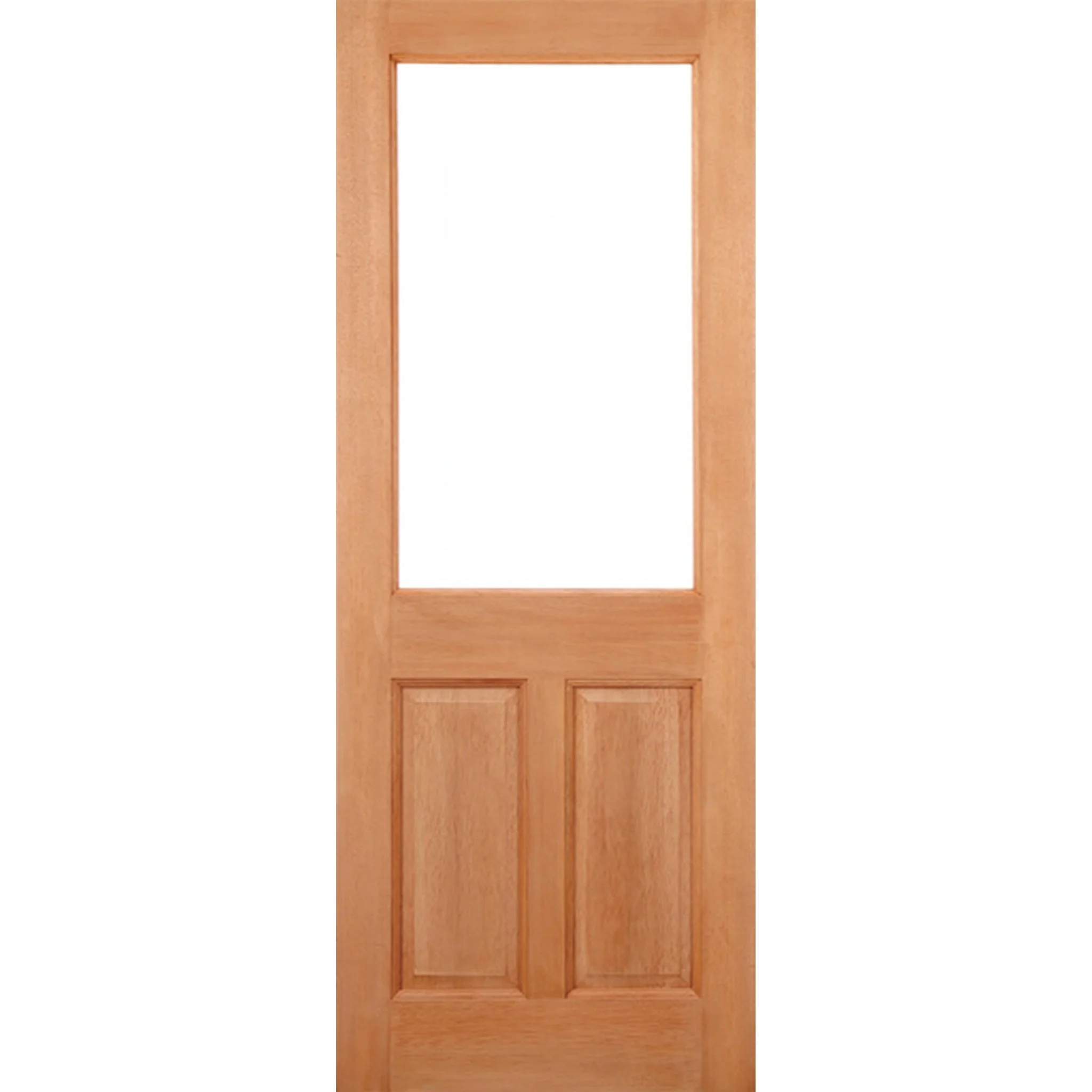 2XG Clear Glazed Hardwood External Door