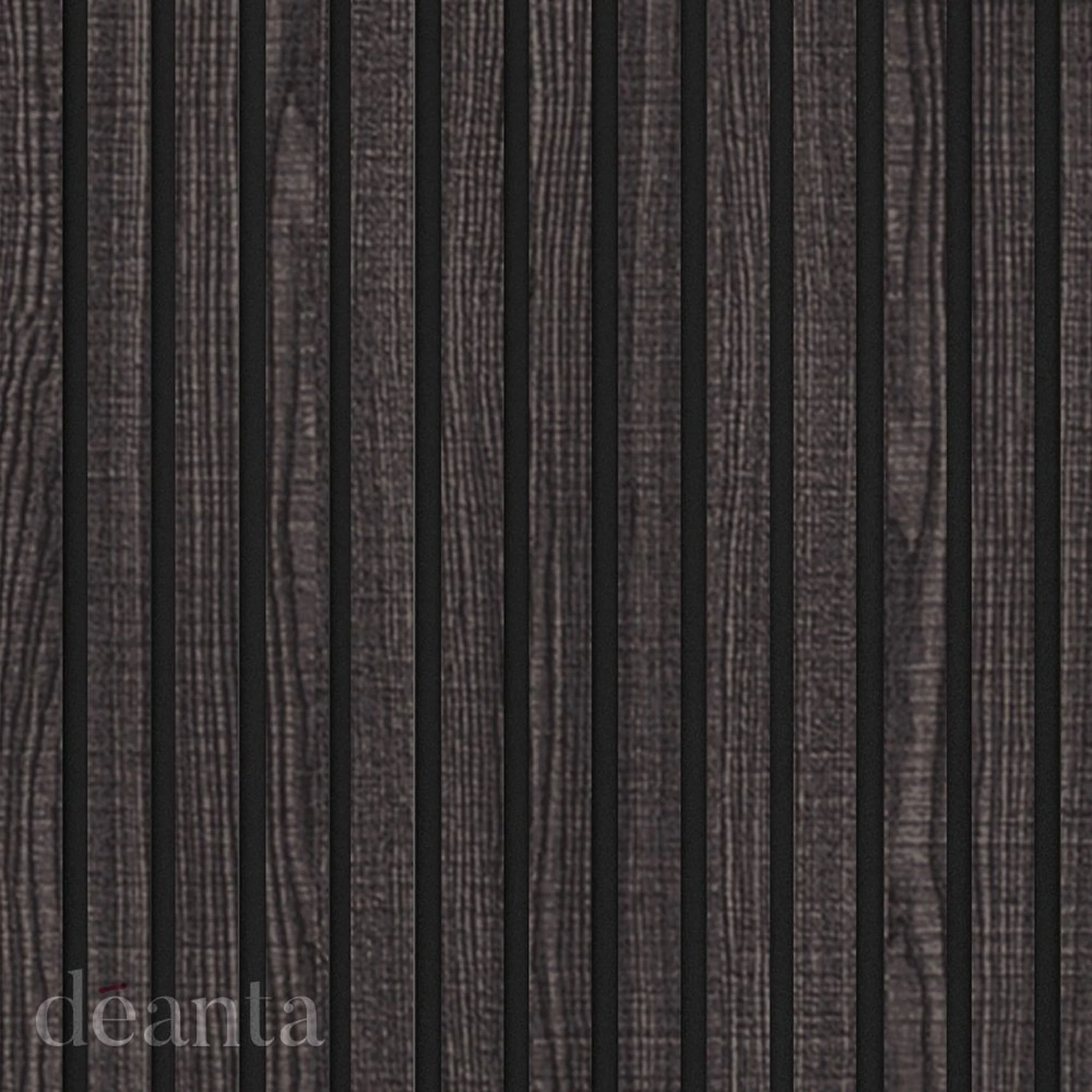Acoustic Dark Grey Ash Wall Panelling - Image 2