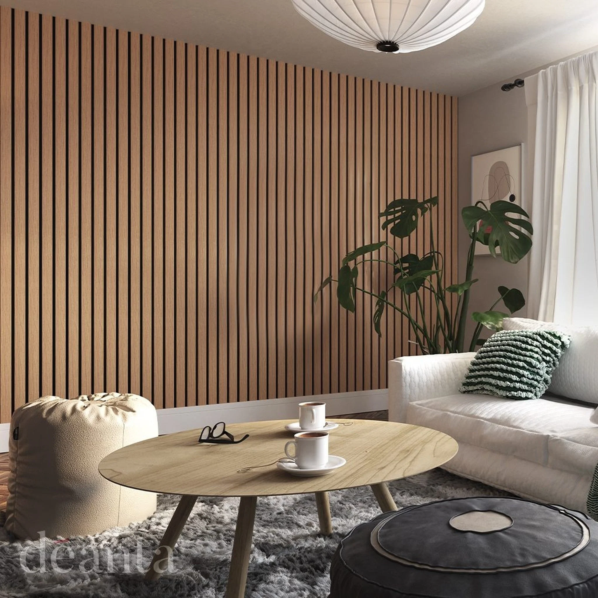 Acoustic Wall Panelling Oak Plus