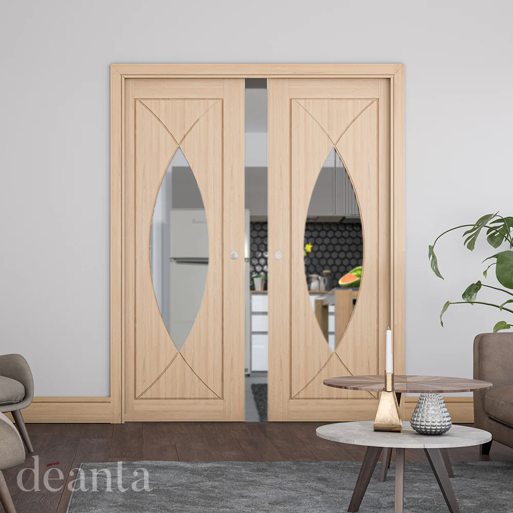 Amalfi Prefinished Oak Glazed Door - Image 3