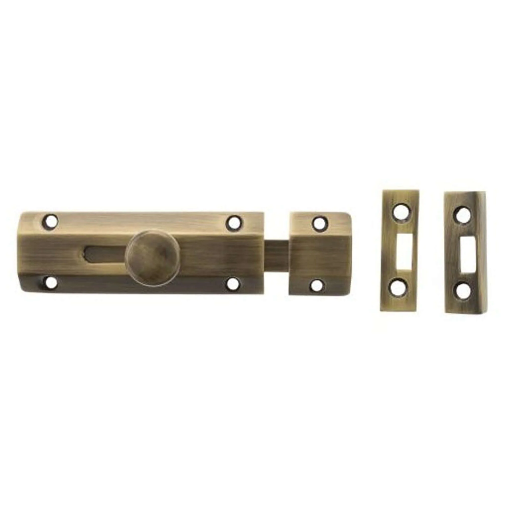 Atlantic Solid Brass Surface Door Bolt 4"