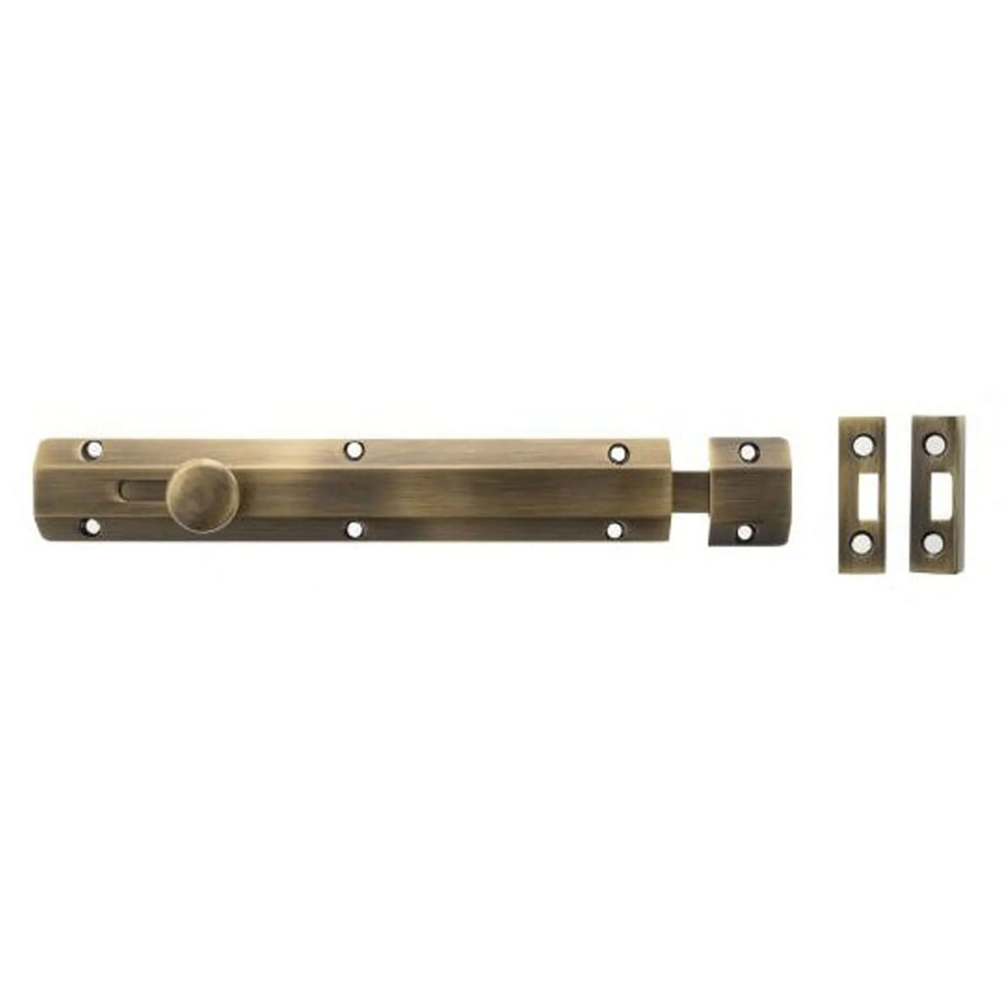 Atlantic Solid Brass Surface Door Bolt 8"