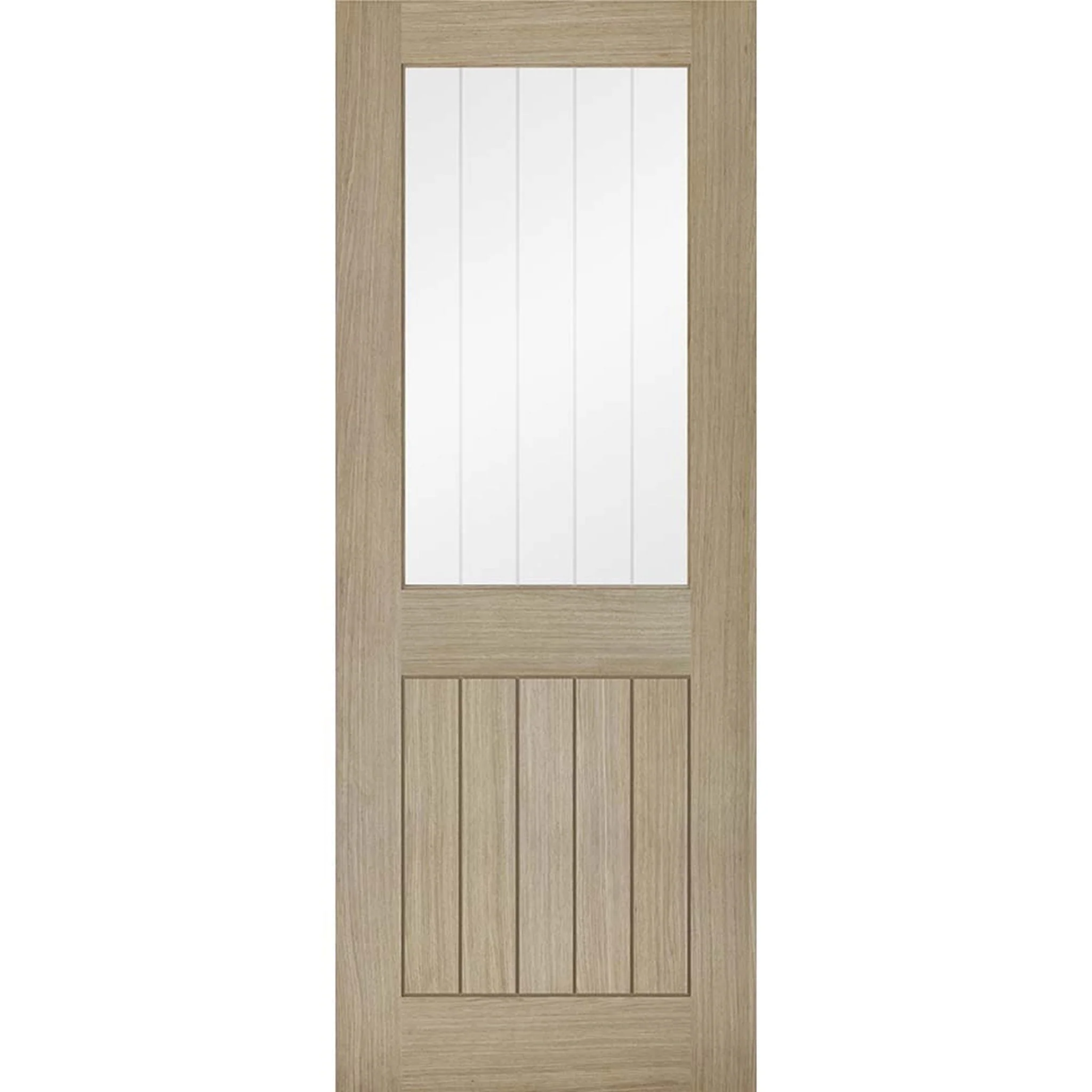 Belize Prefinished Light Grey Internal Glazed Door