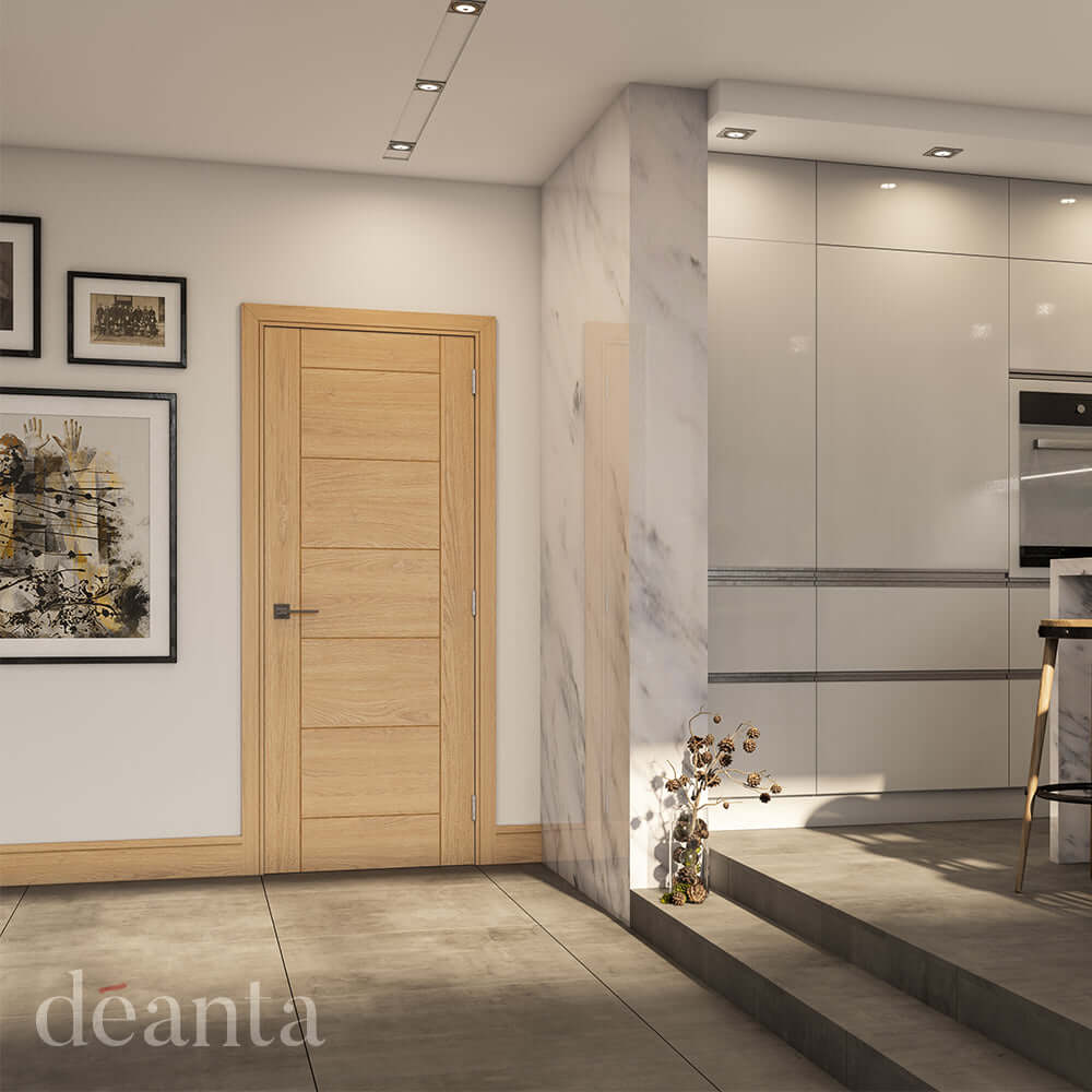 Bespoke Seville Prefinished Oak Fire Door - Image 3