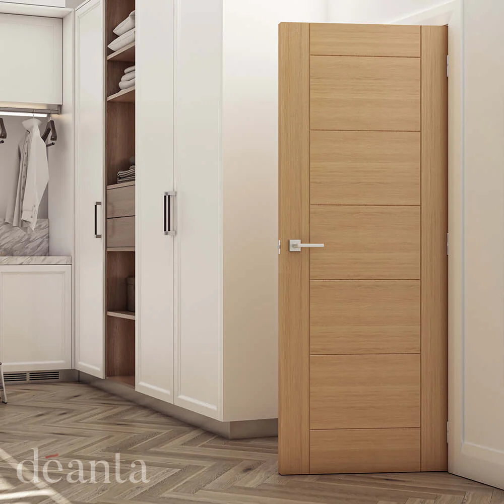 Bespoke Seville Prefinished Oak Fire Door - Image 4