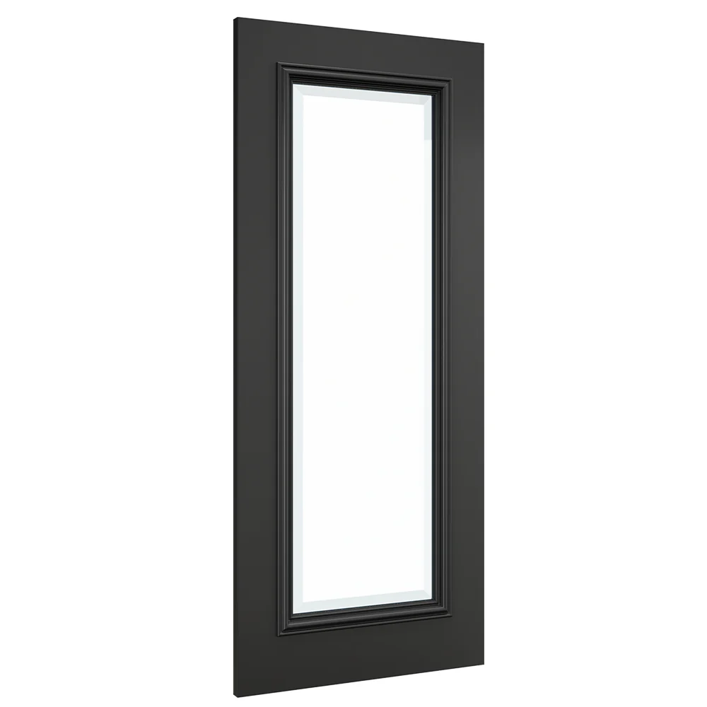 Blenheim Black Prefinished Bevelled Glazed Door - Image 3