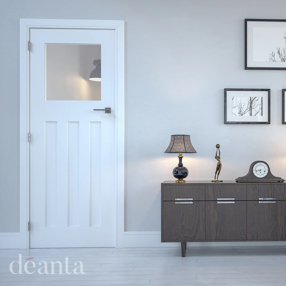 Cambridge White Primed 1 Light Glazed Door - Image 3