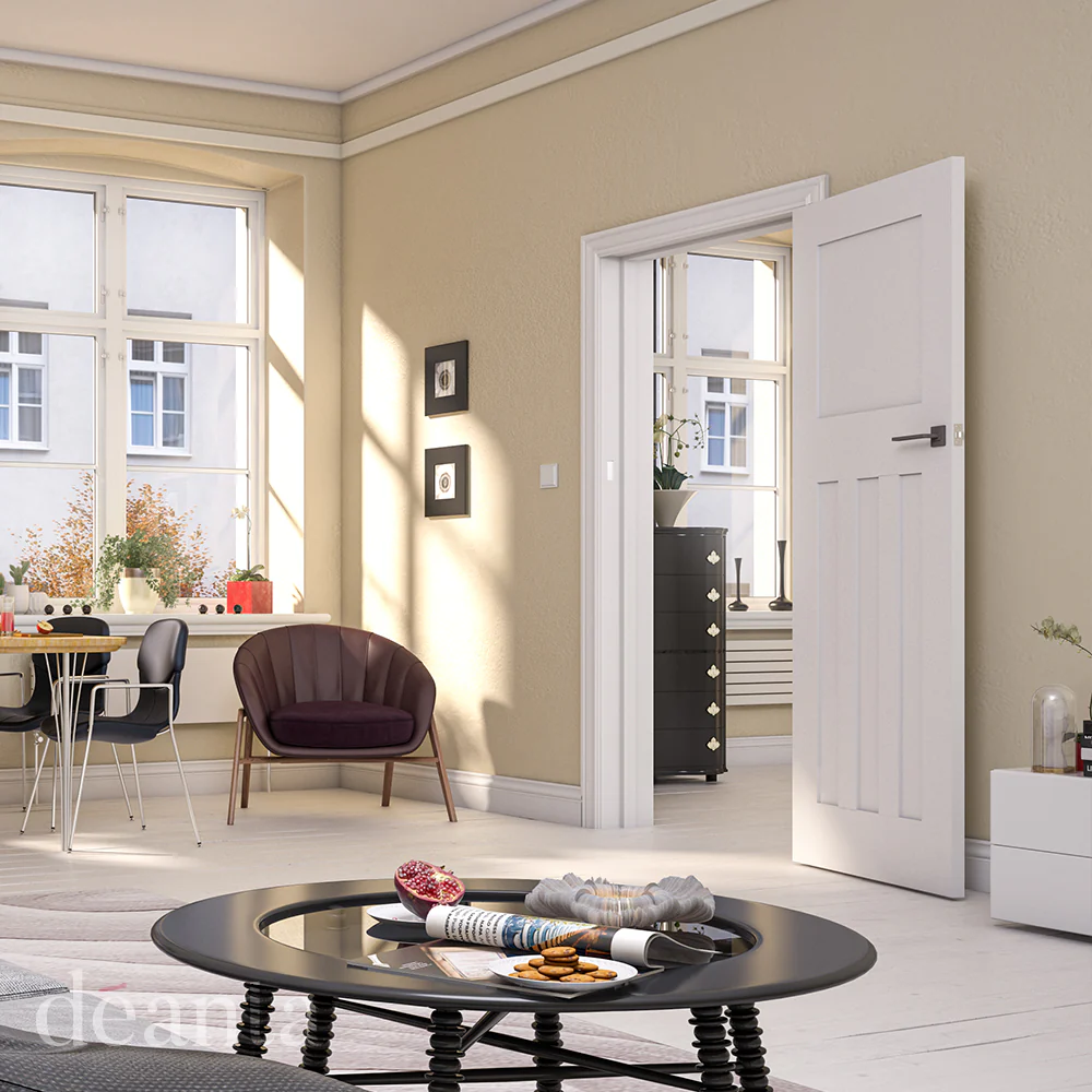 Cambridge White Primed FD30 Fire Door - Image 3