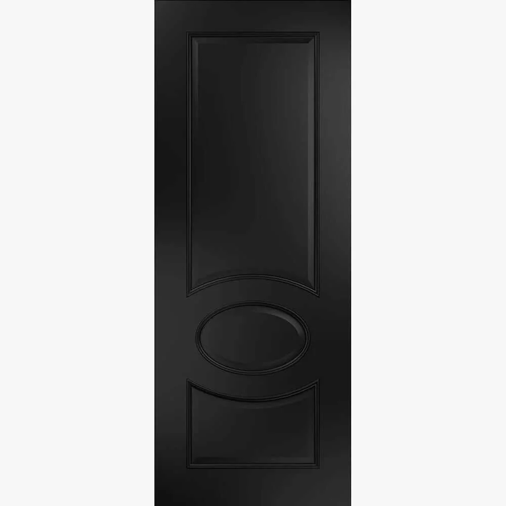 Clarendon Black Prefinished FD30 Fire Door