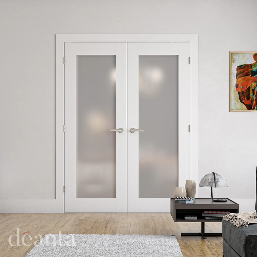 Denver White Primed Obscured Glazed Door - Image 3
