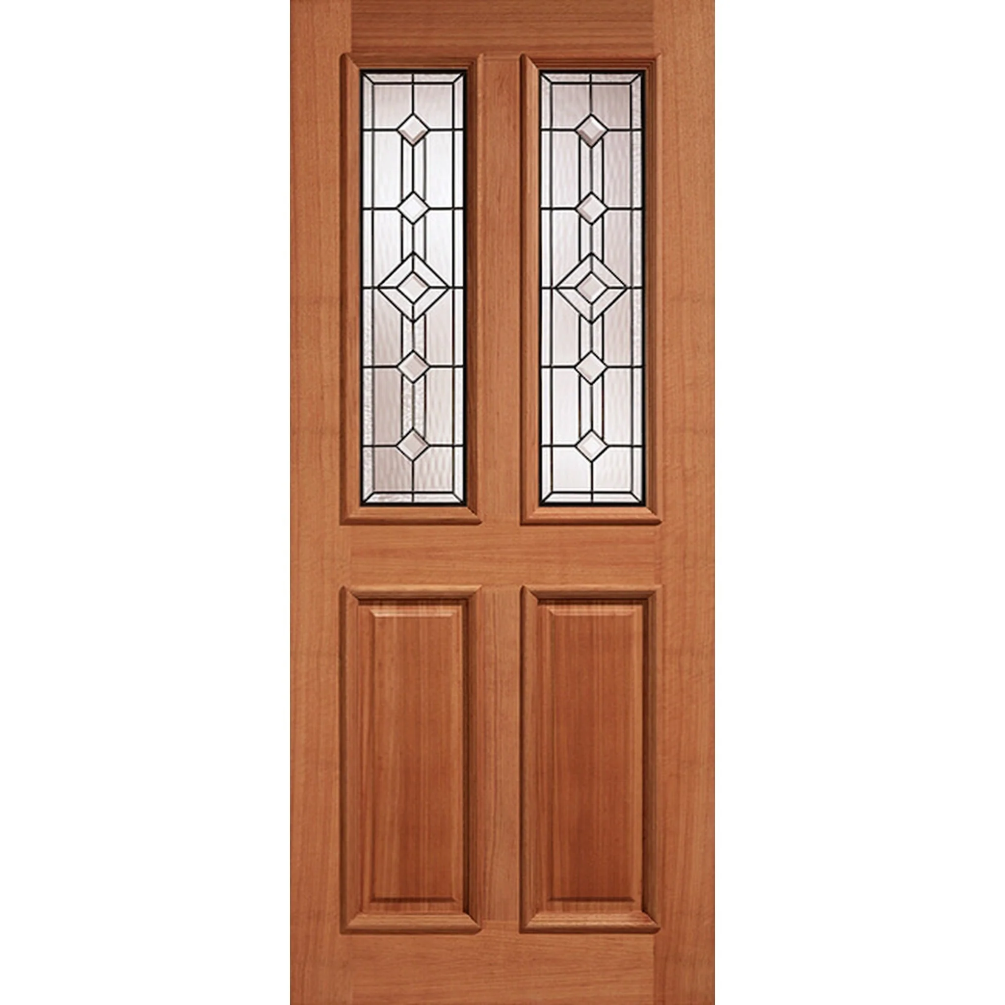 Derby Leaded Glazed 2L Hardwood External Door