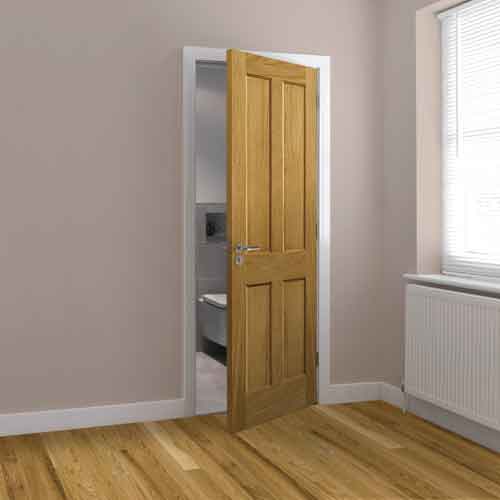 Derwent Unfinished Oak Internal Door - Image 3