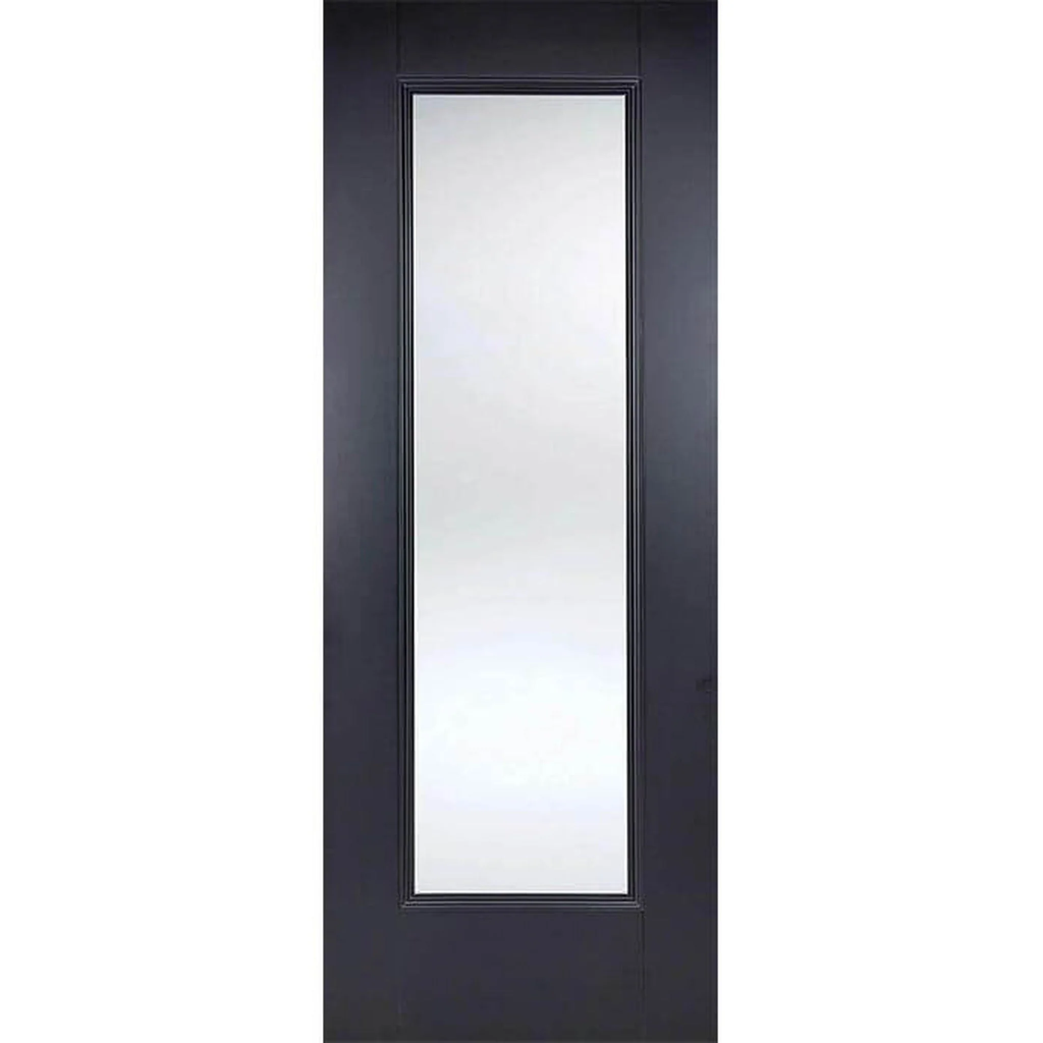 Eindhoven Black Primed 1 Panel Glazed Internal Door