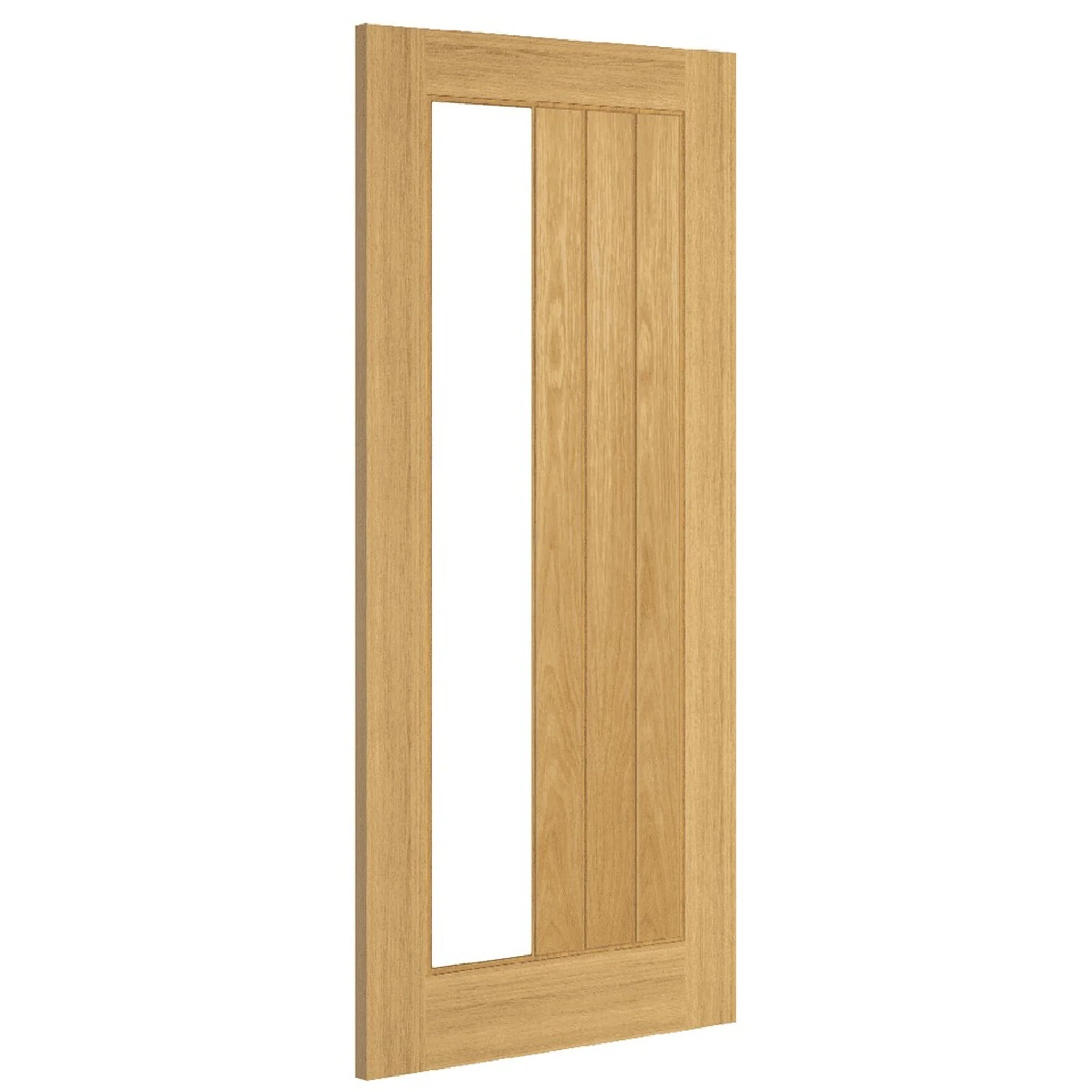 Ely Prefinished Oak 1SL Glazed Internal Door - Image 2