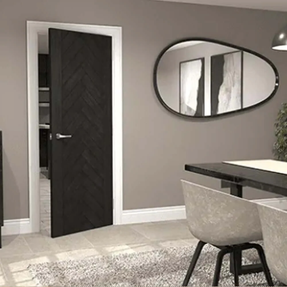 Fontaine Brushed Black Oak Door - Image 3