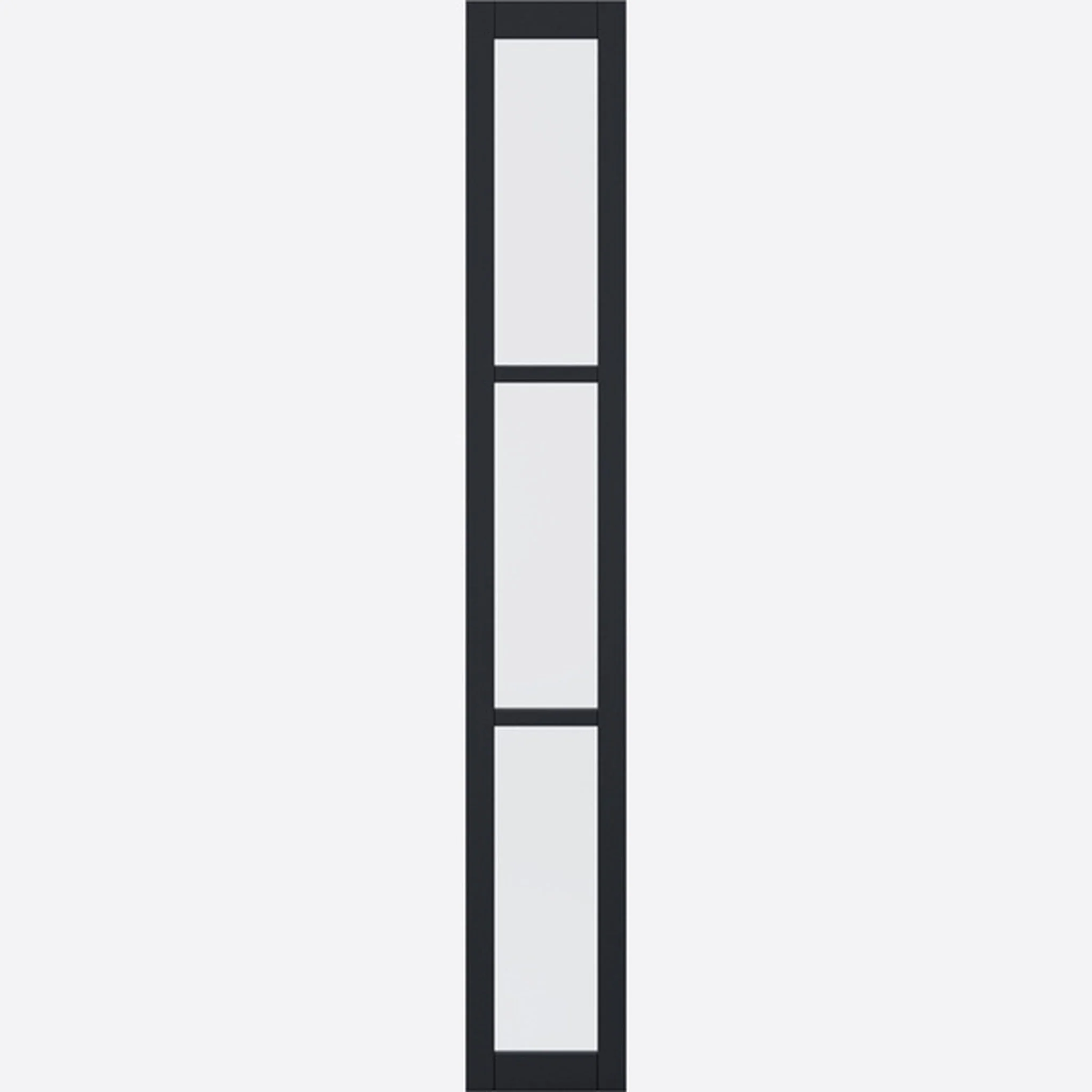Internal Prefinished Black Tribeca Sidelight