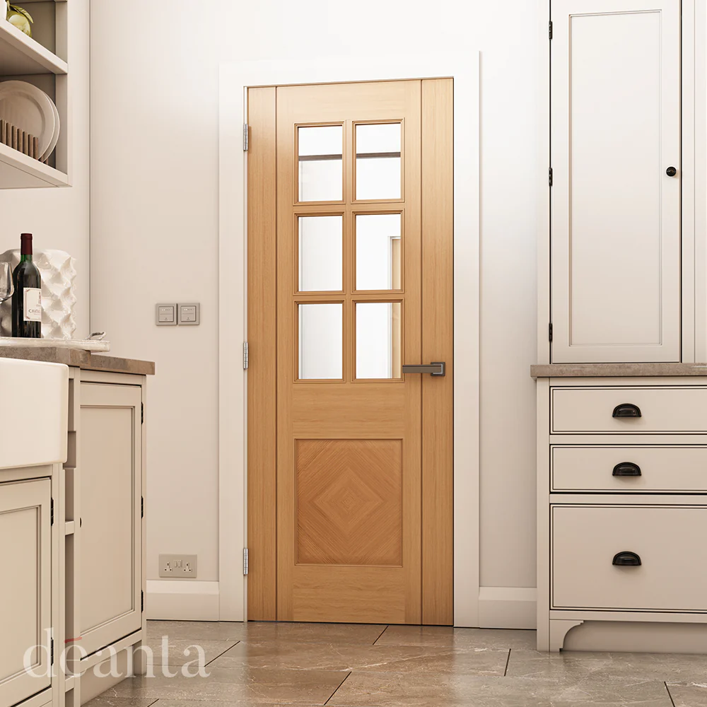 Kensington Prefinished Glazed Oak Door - Image 3