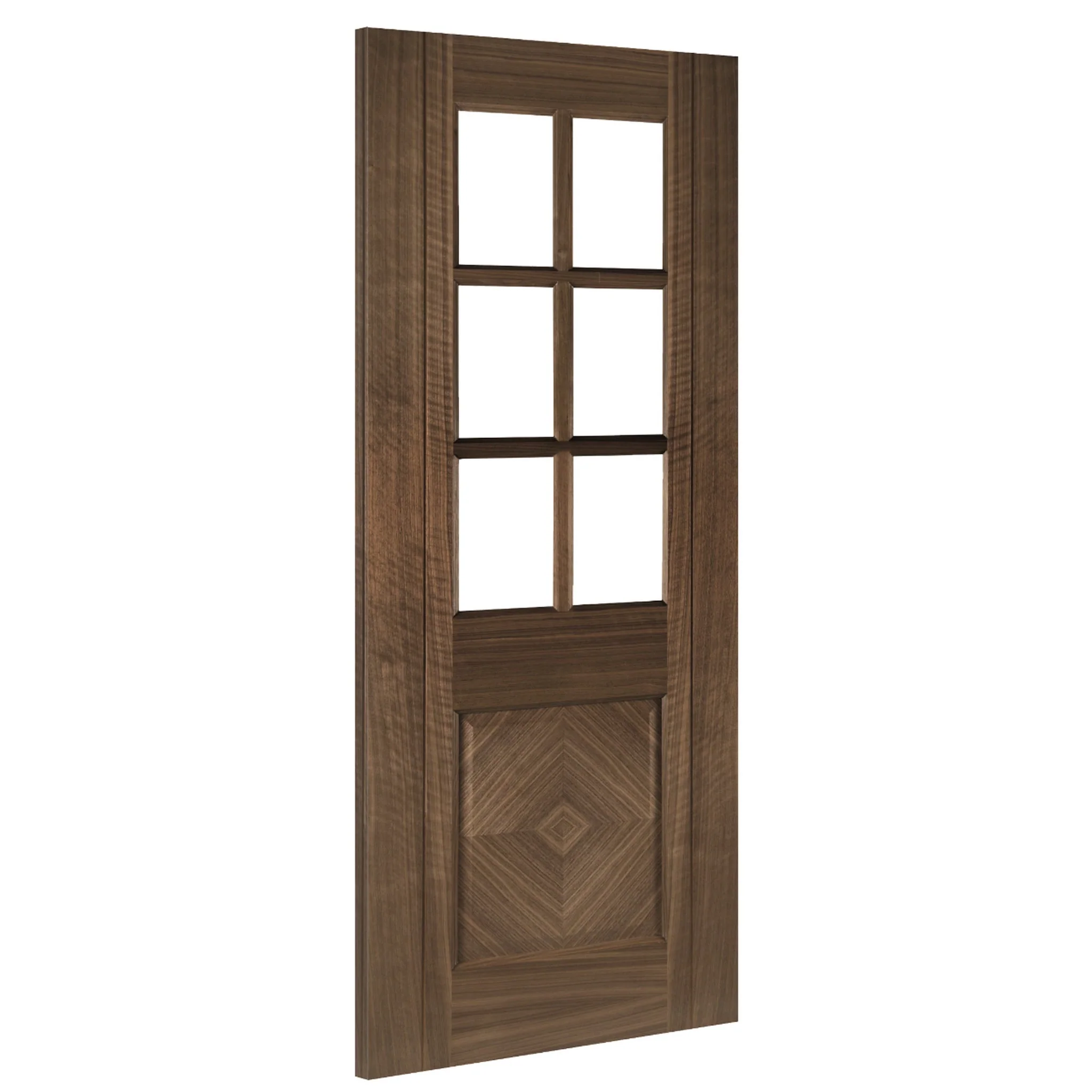 Kensington Prefinished Glazed Walnut Door - Image 2