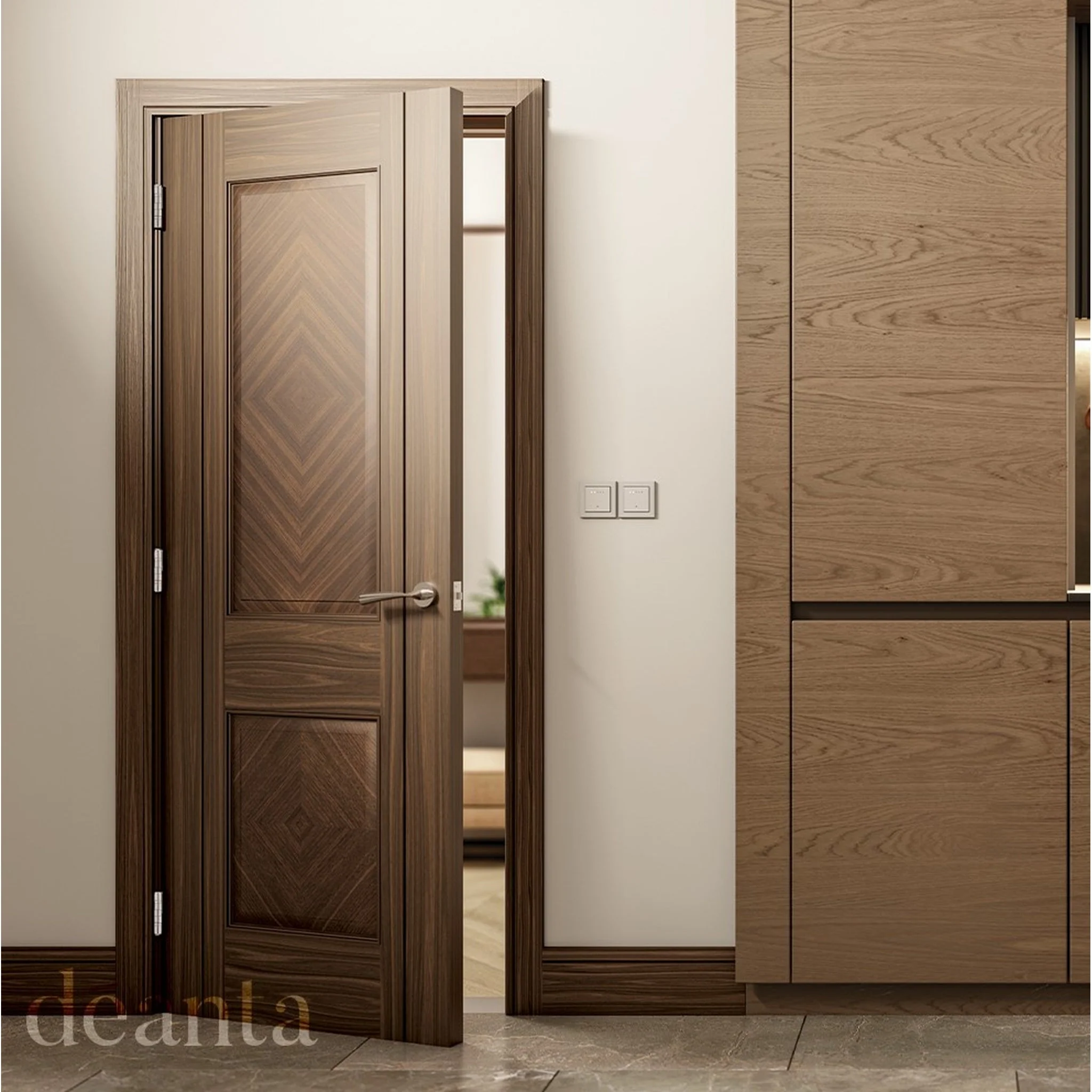 Kensington Prefinished Walnut Fire Door - Image 3