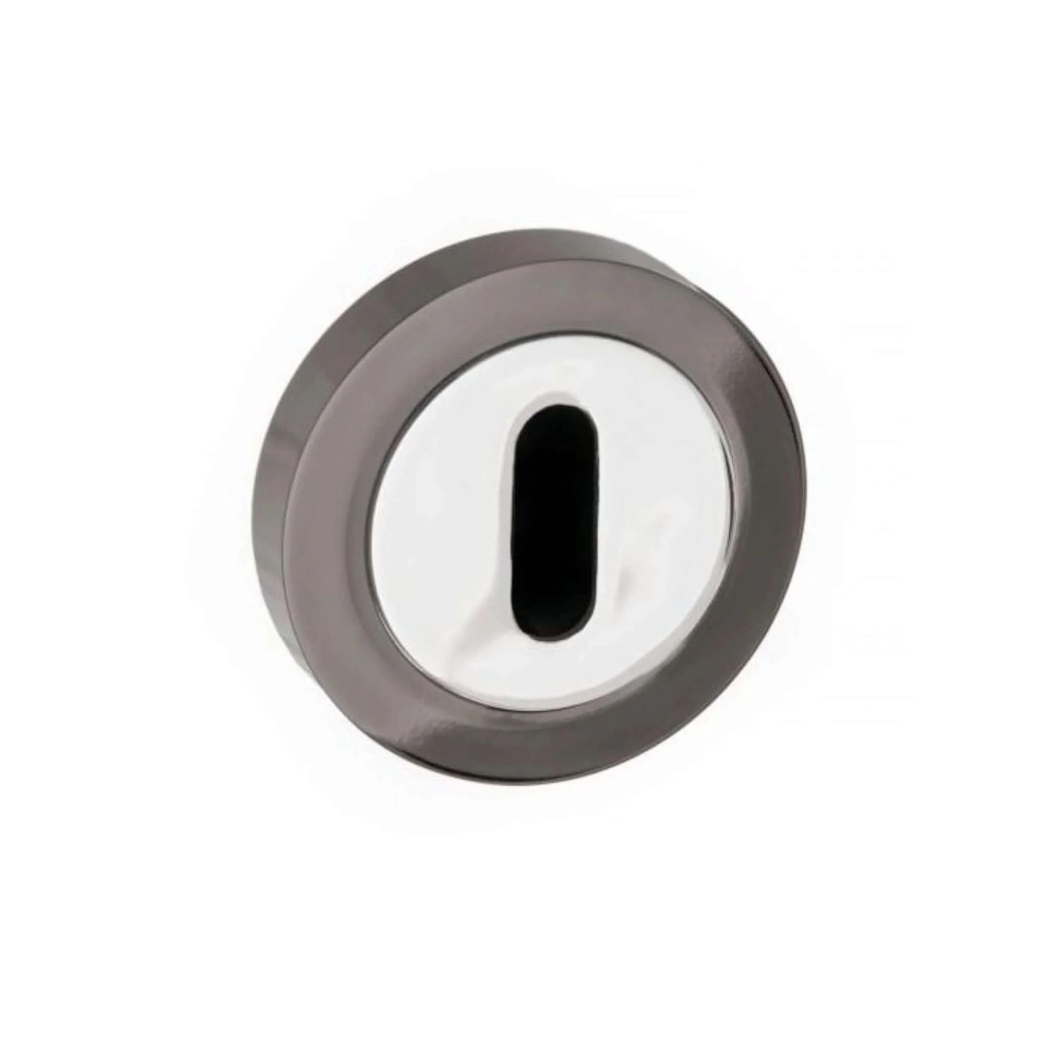 Key Escutcheon Pair On Round Rose - Image 3