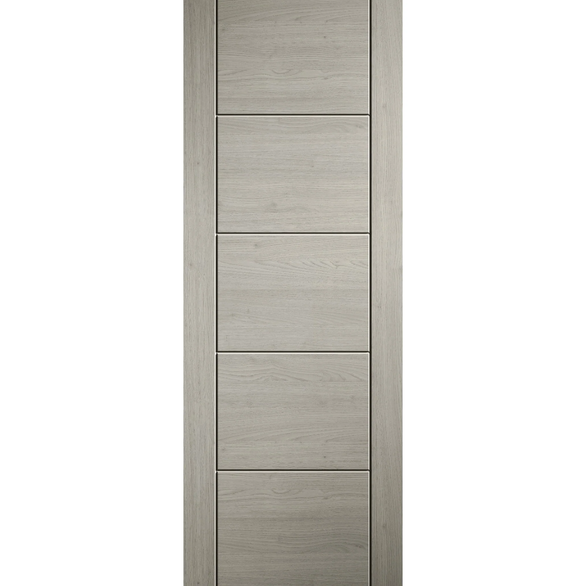 Ladder Light Grey Prefinished Laminate Fire Door