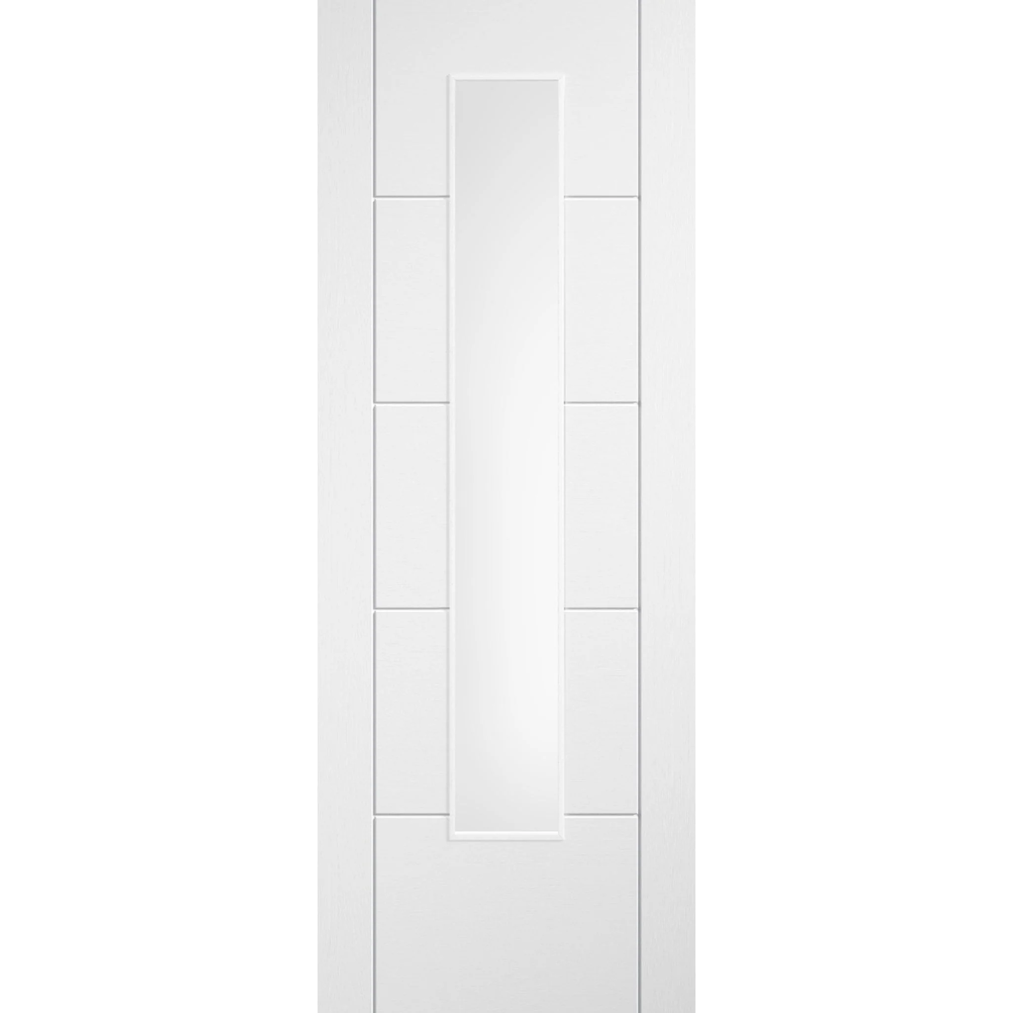 Ladder White Prefinished Laminate Glazed Door