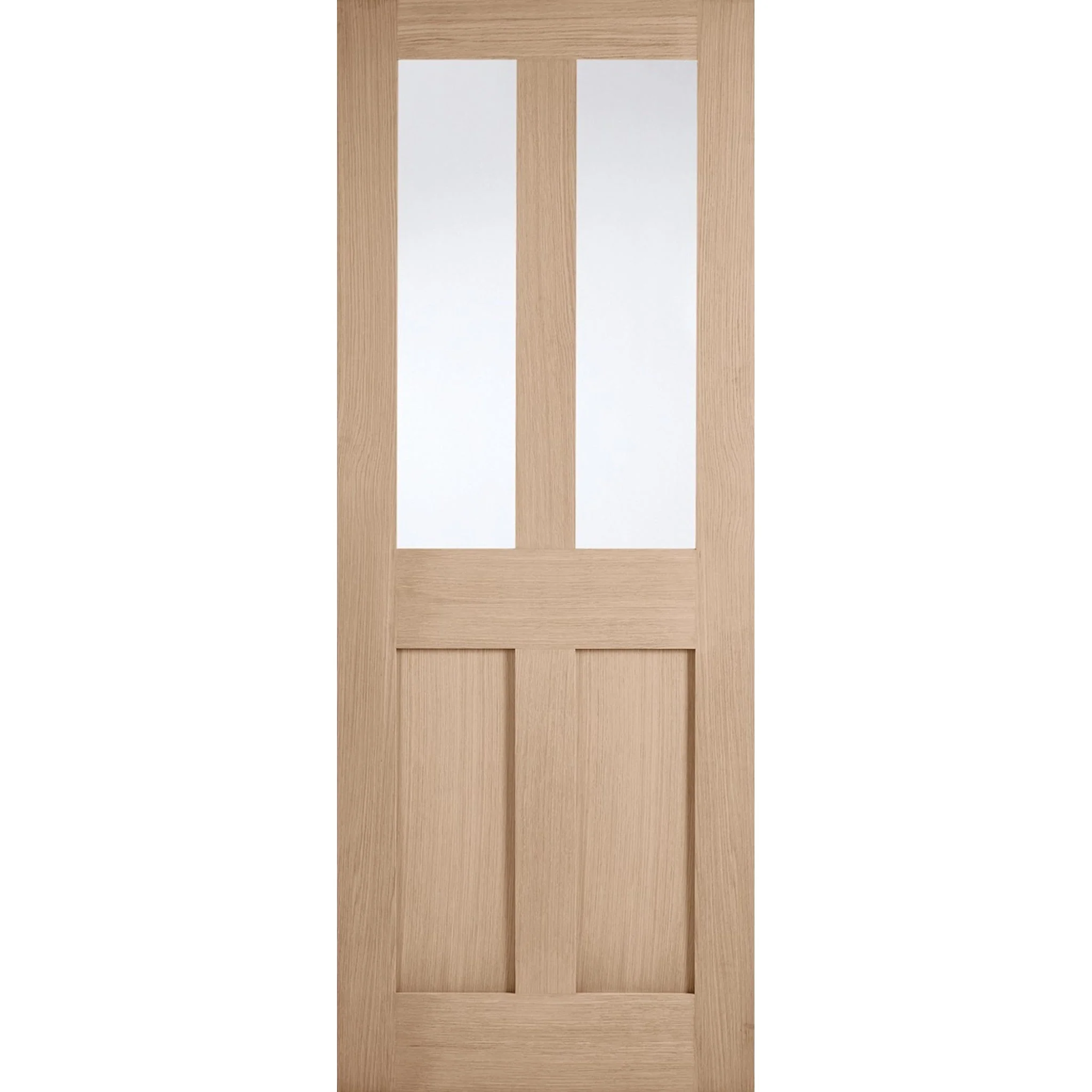 London Flat 4P Prefinished Oak Glazed Internal Door