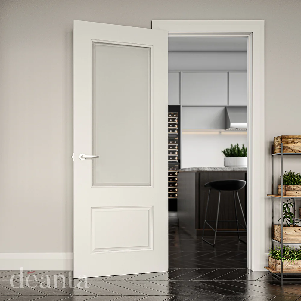 Madison White Primed Glazed Door - Image 3