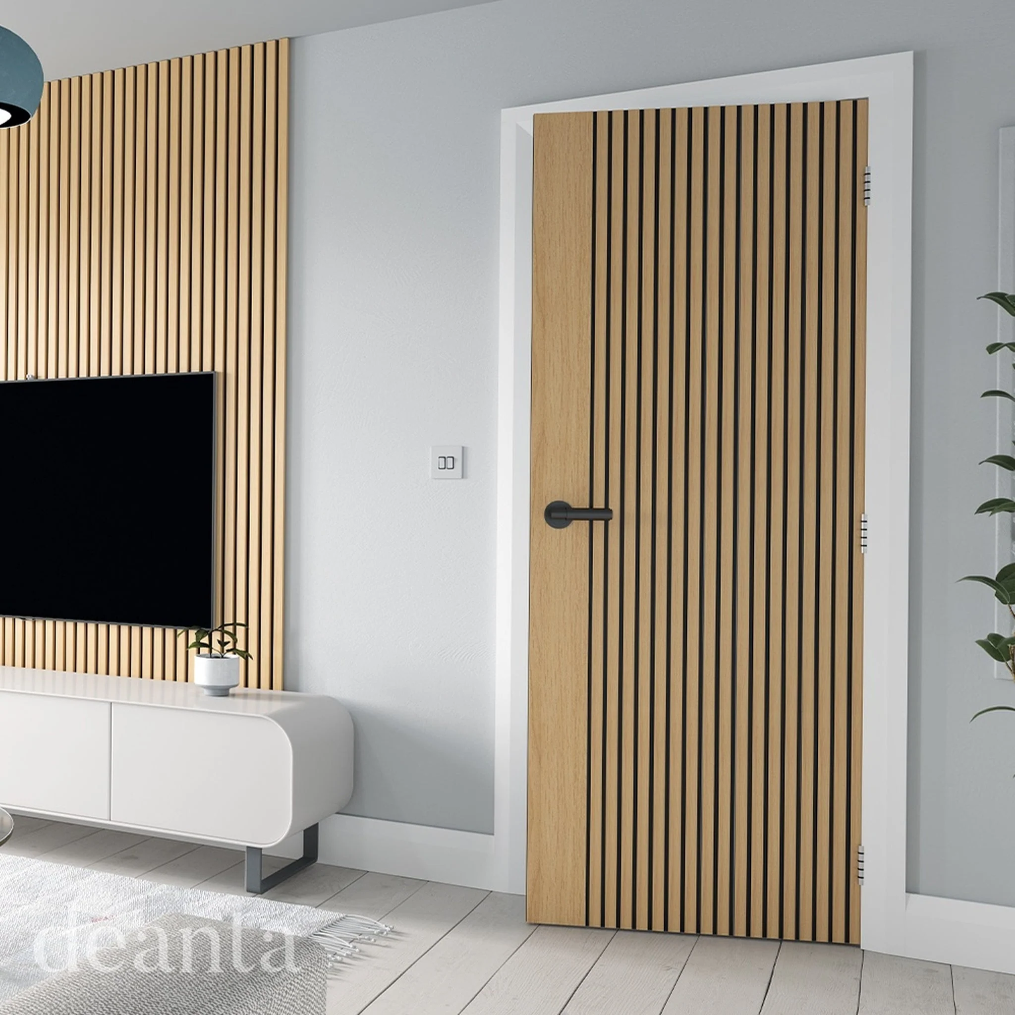 Malmo Prefinished Oak Internal Door - Image 3