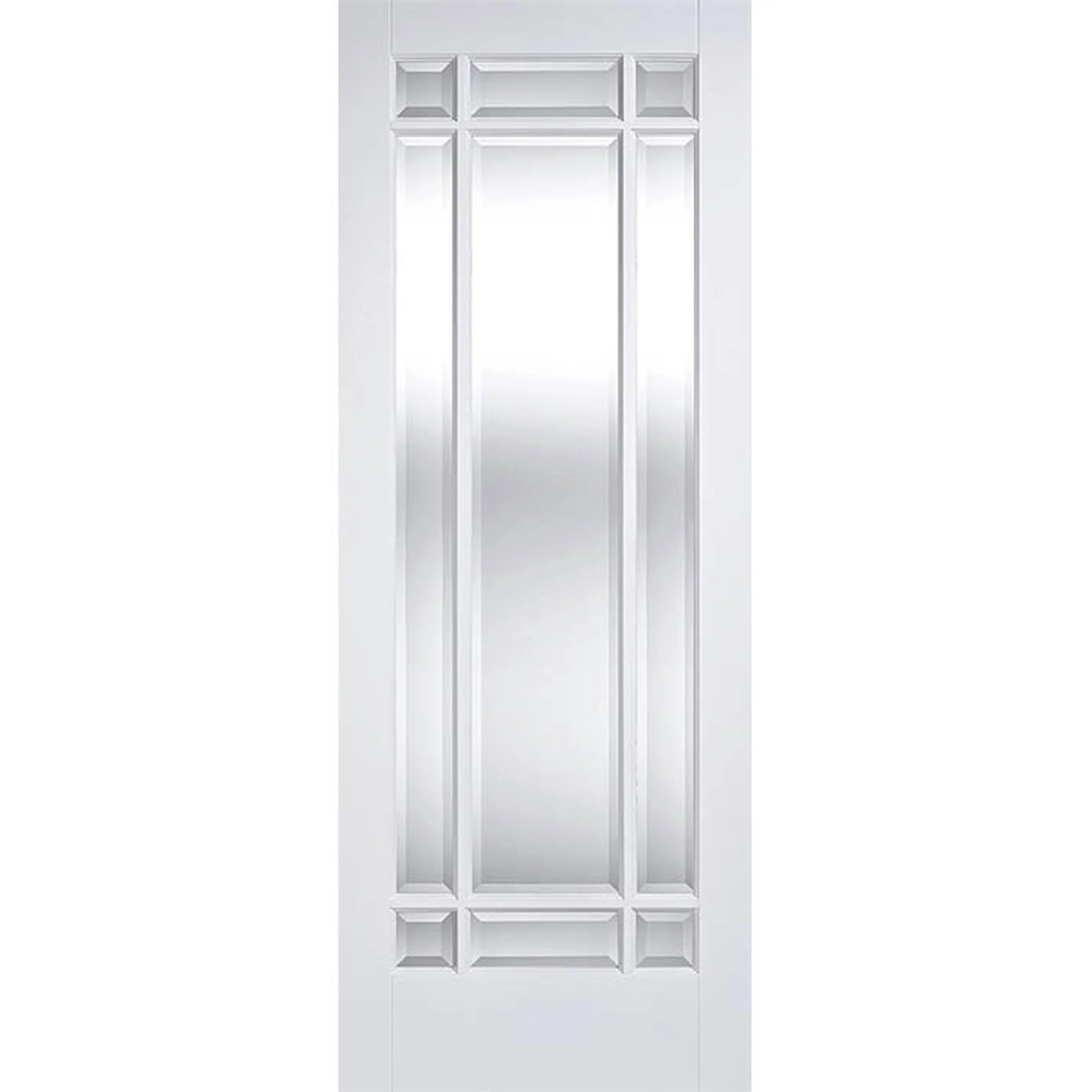 Manhattan White Primed Clear Glazed Internal Door