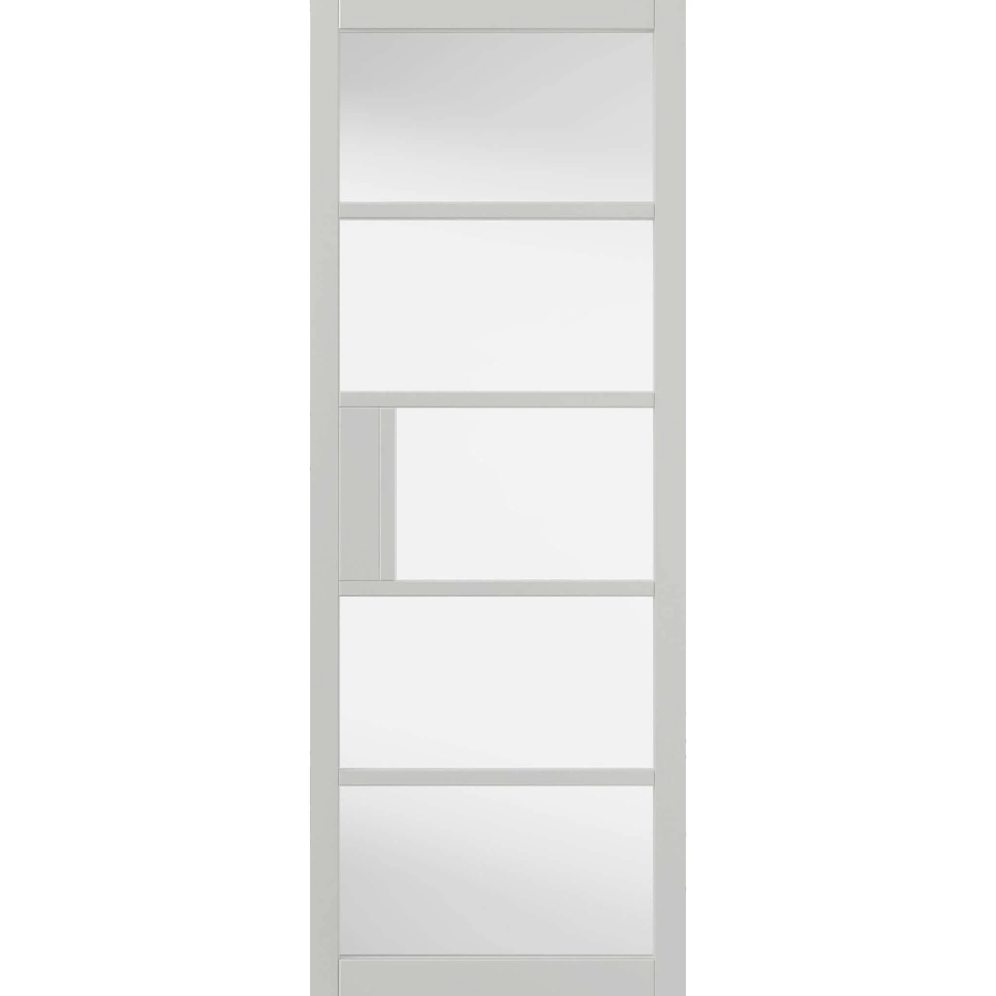 Metro White Clear Glass Internal Door