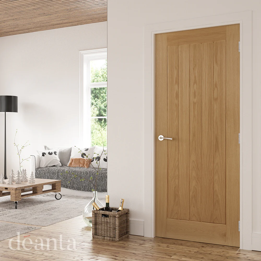 Mexicana Ely Internal Oak Fire Door - Image 4