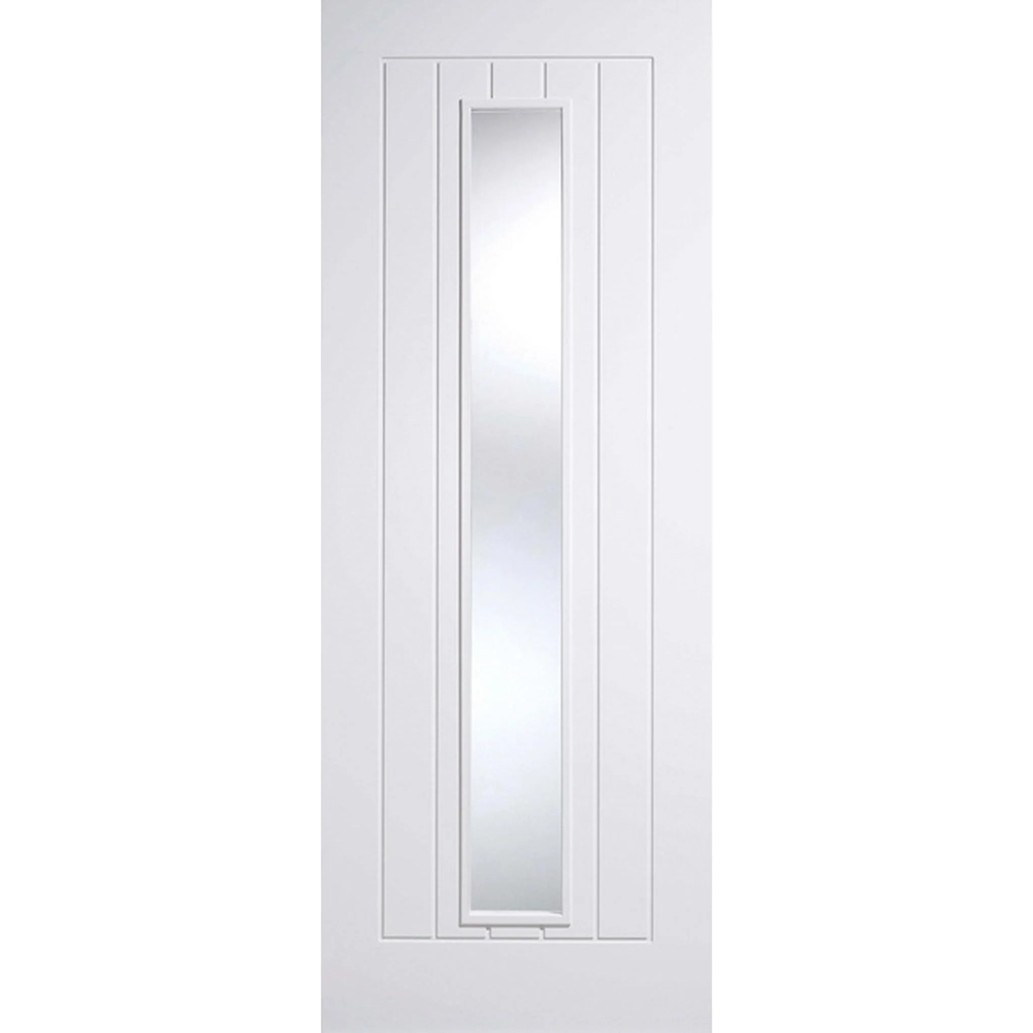 Mexicano White Primed 1 Light Glazed Door