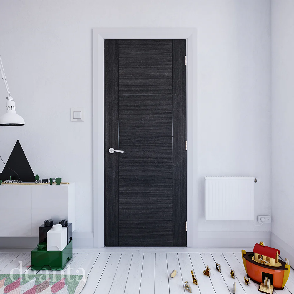 Montreal Prefinished Dark Grey Ash Door - Image 3