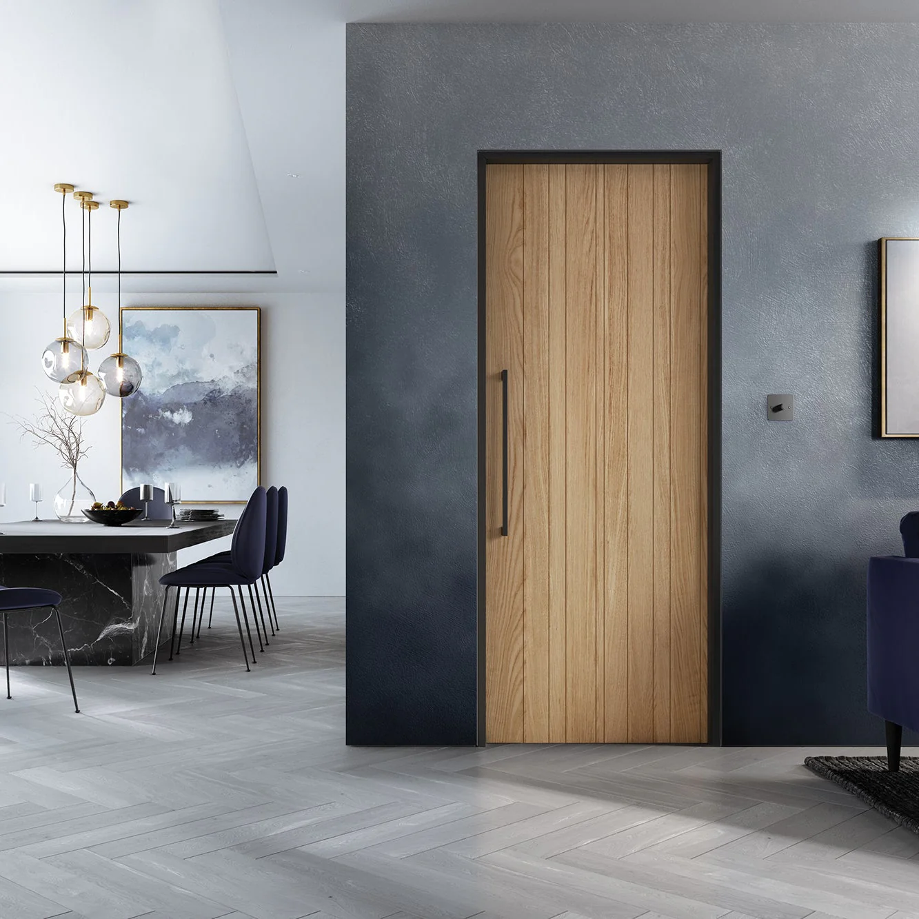 Montreal Prefinished Oak Internal Door - Image 2