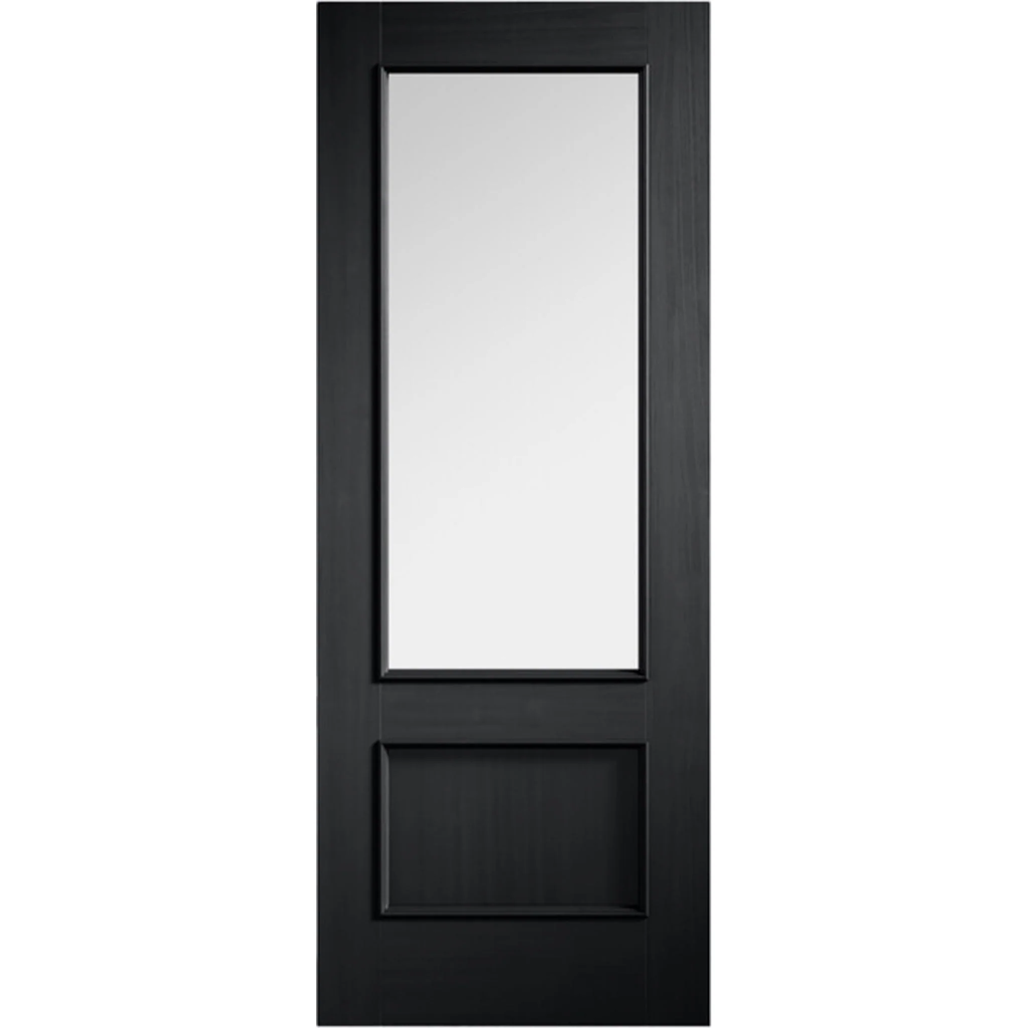 Murcia Black Prefinished Clear Glazed Door