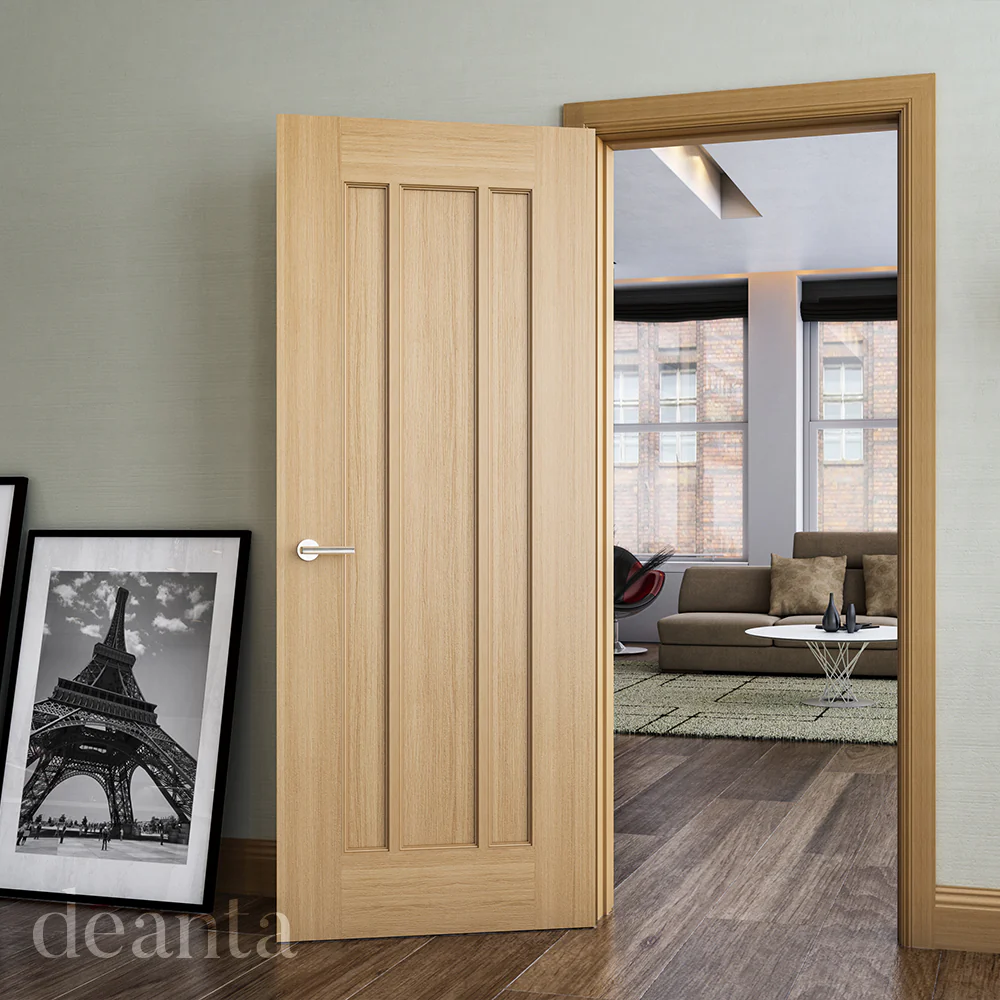 Norwich Modern Oak Door - Image 3