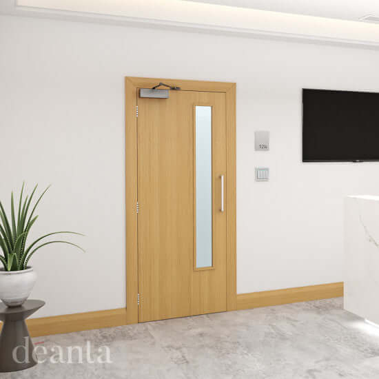 Oak Prefinished Internal Flush FD60 Fire Door - Image 2