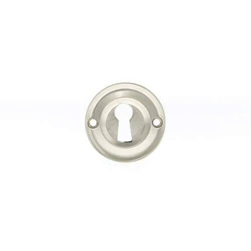 Old English Solid Brass Key Escutcheon Pair - Image 10