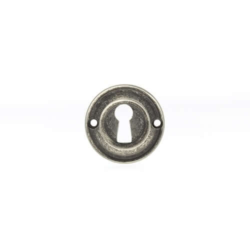 Old English Solid Brass Key Escutcheon Pair - Image 20
