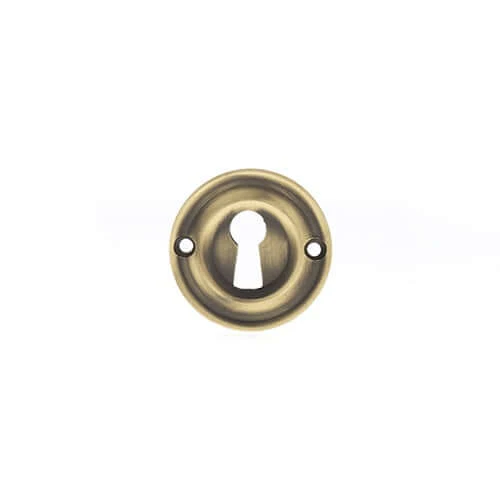 Old English Solid Brass Key Escutcheon Pair - Image 27