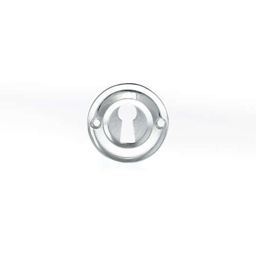 Old English Solid Brass Key Escutcheon Pair - Image 9