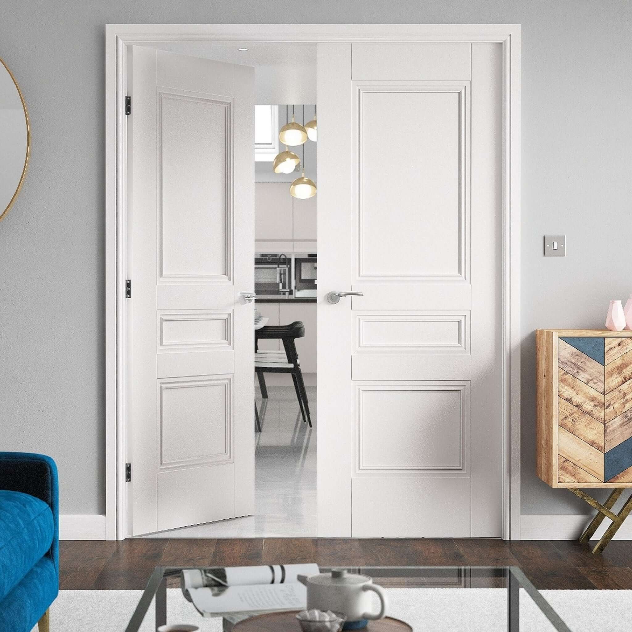 Osborne White Primed FD30 Fire Door - Image 3