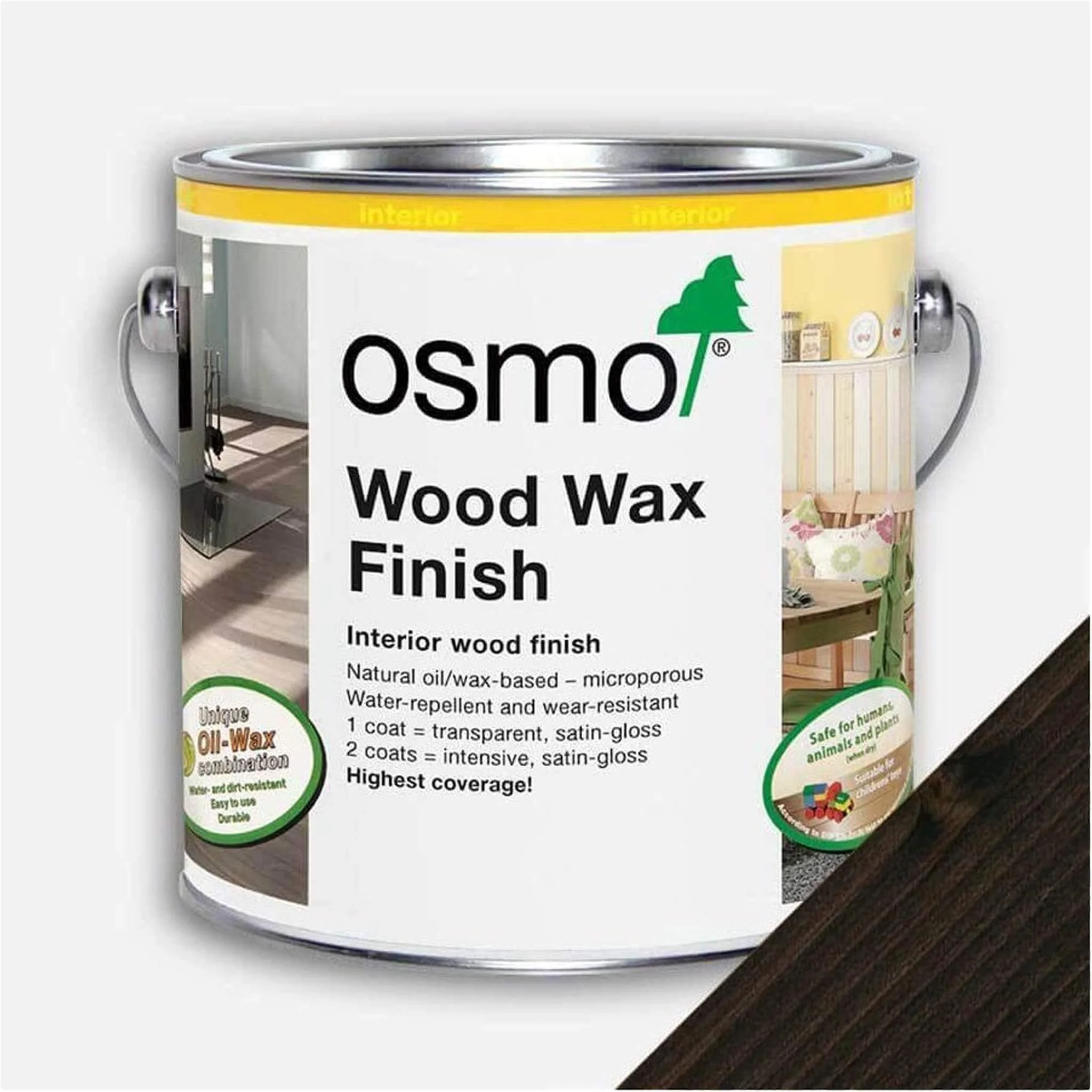 Osmo Wood Wax Finish - Ebony