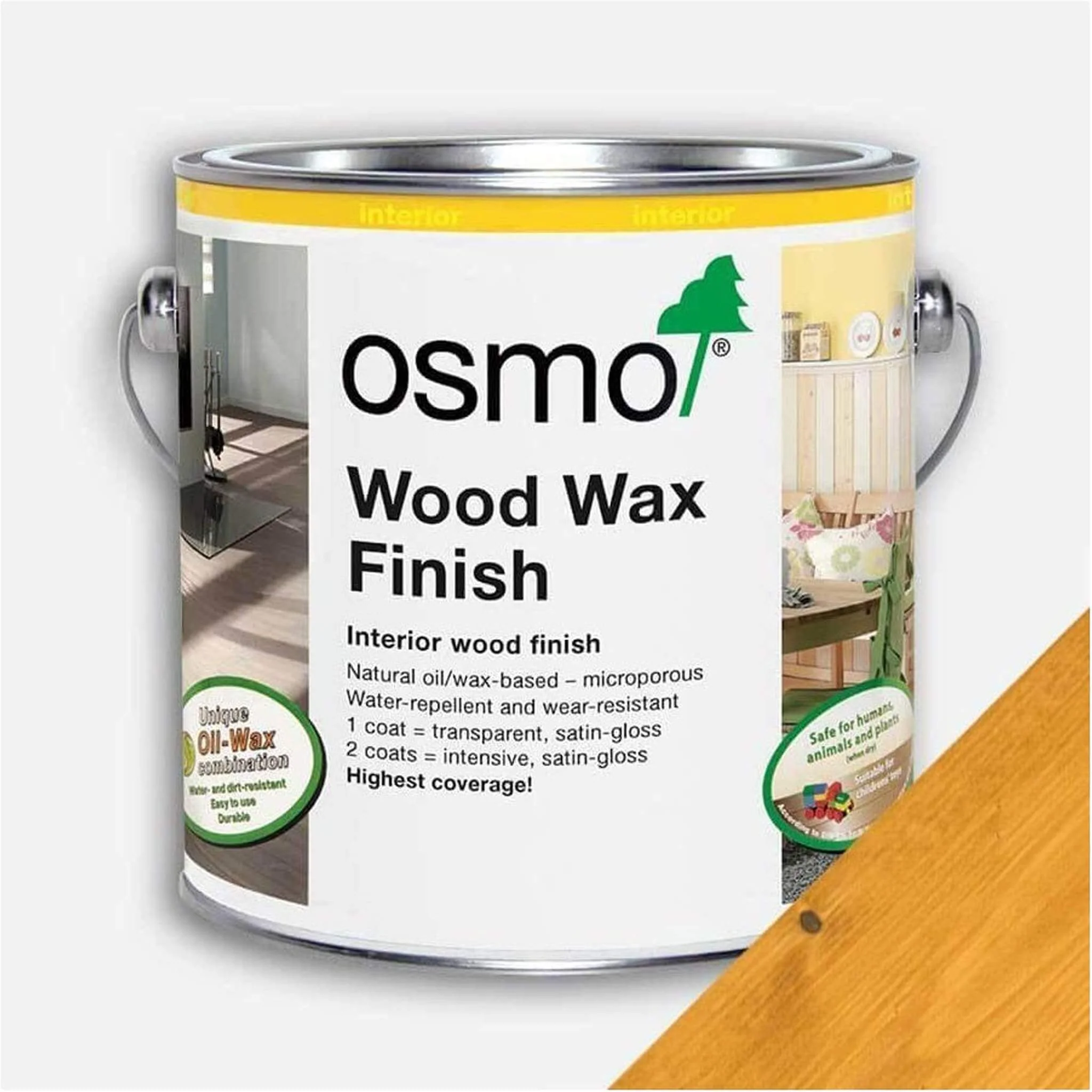 Osmo Wood Wax Finish - Light Oak