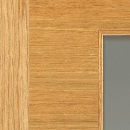 Ostria Prefinished Oak Clear Glazed Internal Door - Image 3