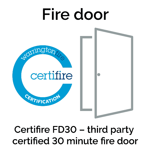 Ostria Prefinished Oak Internal Fire Door - Image 5