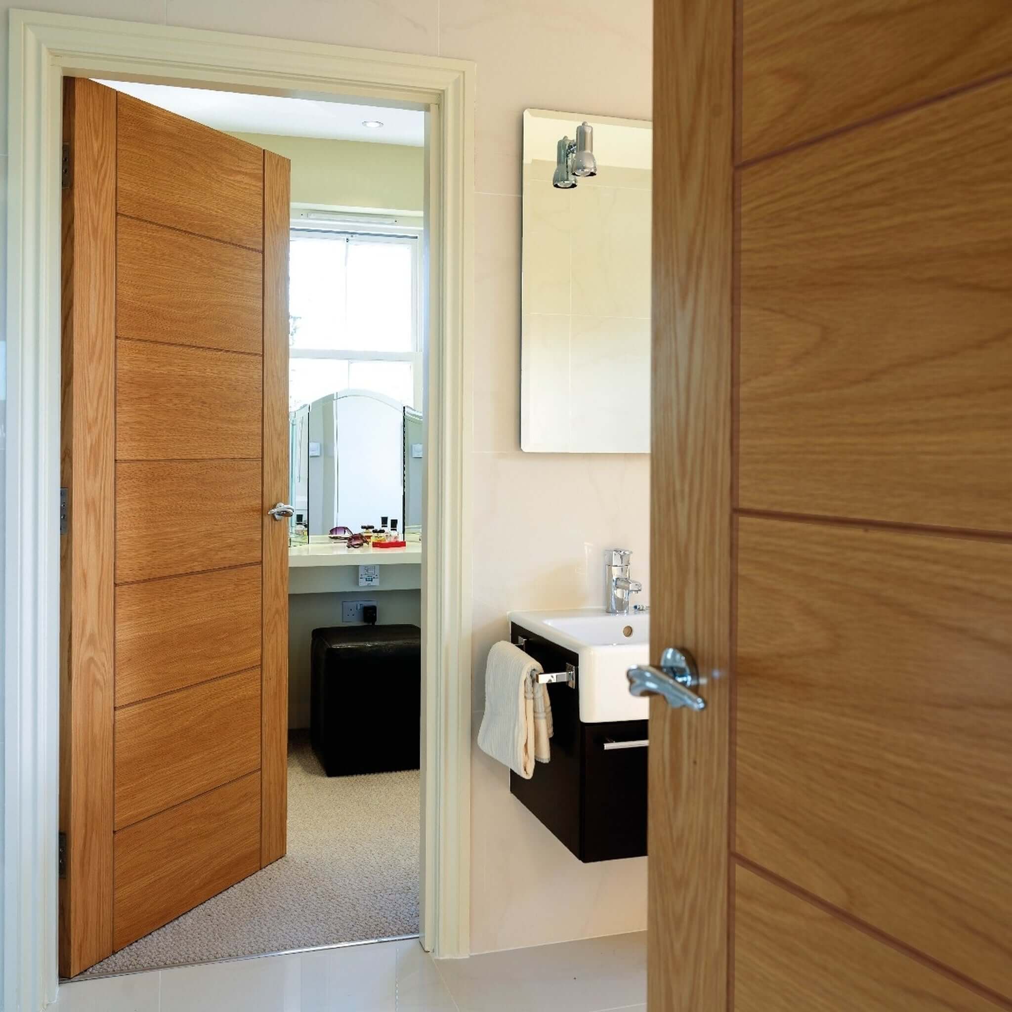Palomino Unfinished Oak FD30 Internal Fire Door - Image 3