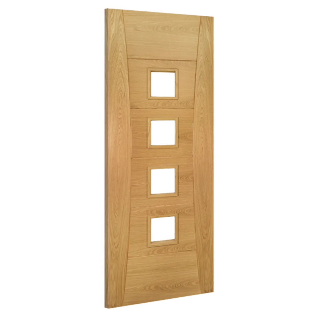 Pamplona Prefinished Glazed Oak Door - Image 2